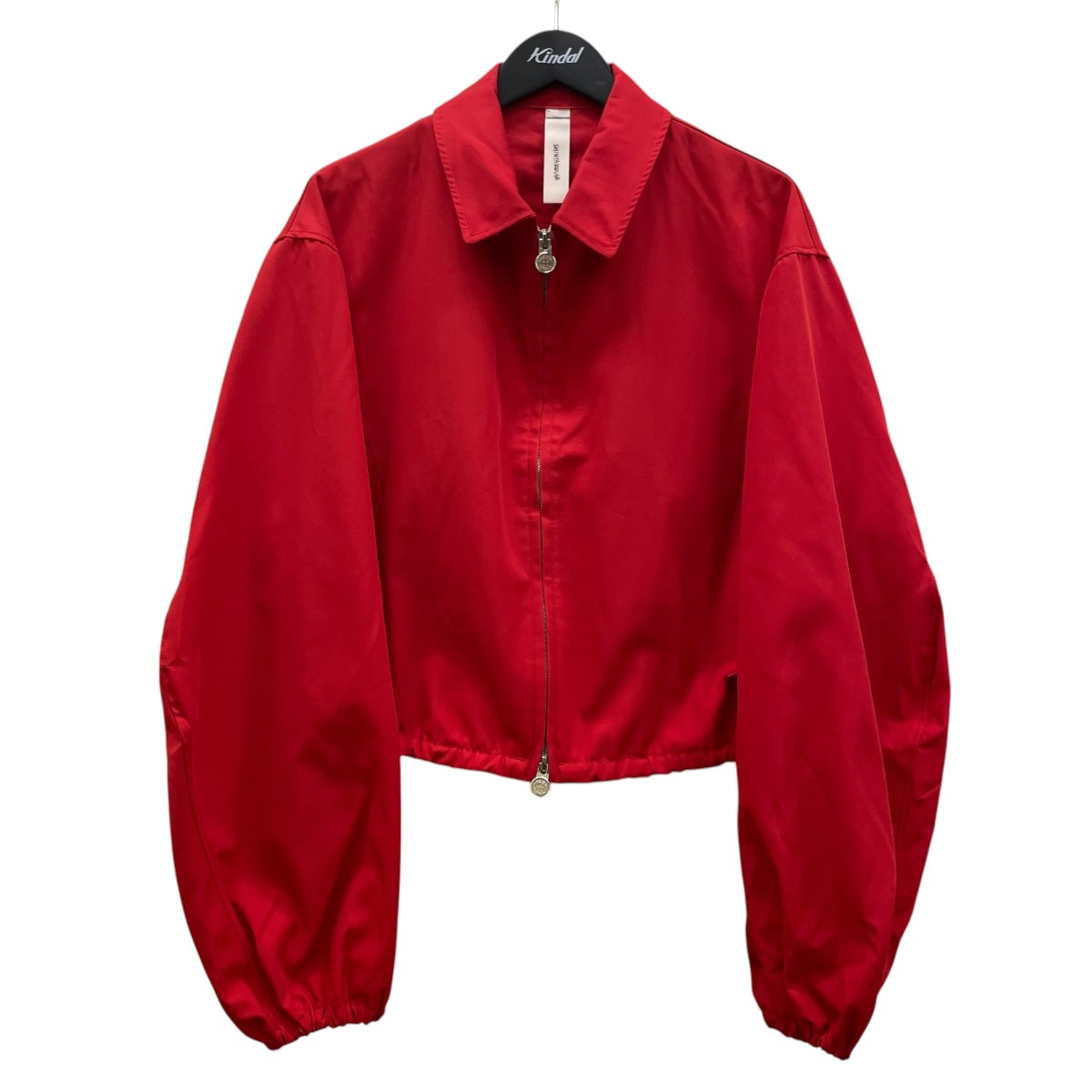 【中古】SHINYA KOZUKA KAPPOGI SLEEVES カッポウギ スリーブス ボリューム袖 コットン フロントジップブルゾン 2601SK21 レッド サイズ:S 【150726】(シンヤコヅカ)|ブランド古着のカインドオル