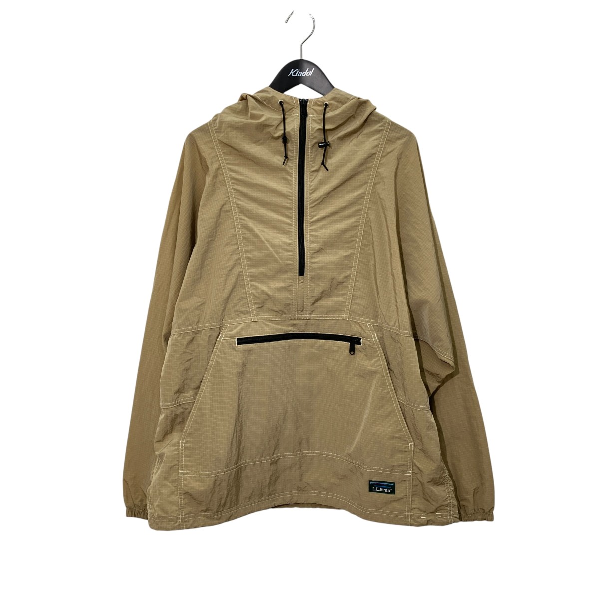 【中古】L.L.Bean Bean’s LIGHT NYLON ANORAK アノラックパーカー 3175-1033 ベージュ サイズ:L 【150726】(エルエルビーン)|ブランド古着のカインドオル