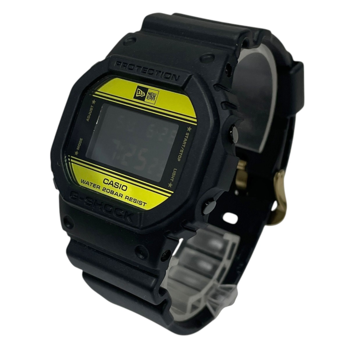【中古】CASIO G-SHOCK×New Era 腕時計 DW-5600NE ブラック・ゴールド 【160726】(カシオ ジーショック×ニューエラ)|ブランド古着のカインドオル