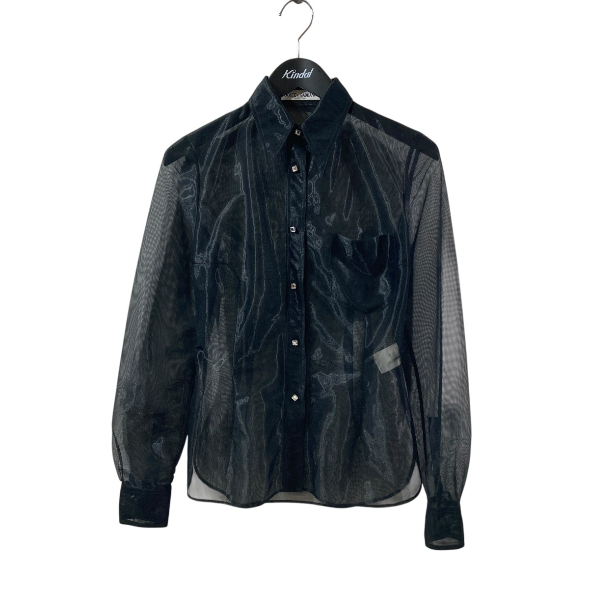 【中古】DOLCE ＆ GABBANA　シアーシャツ ブラック サイズ：38 【160726】（ドルチェアンドガッバーナ）｜ブランド古着のカインドオル