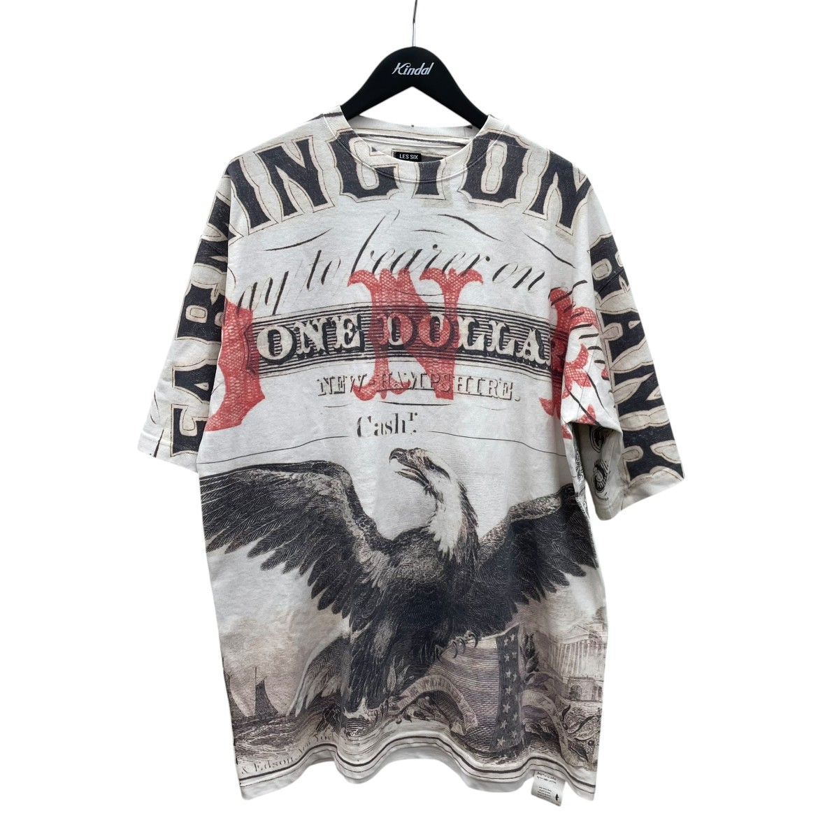 【中古】LES SIX　26SS 半袖カットソー sxtet-10-tee-gre アイボリー サイズ：0 【170726】（レシス）｜ブランド古着のカインドオル