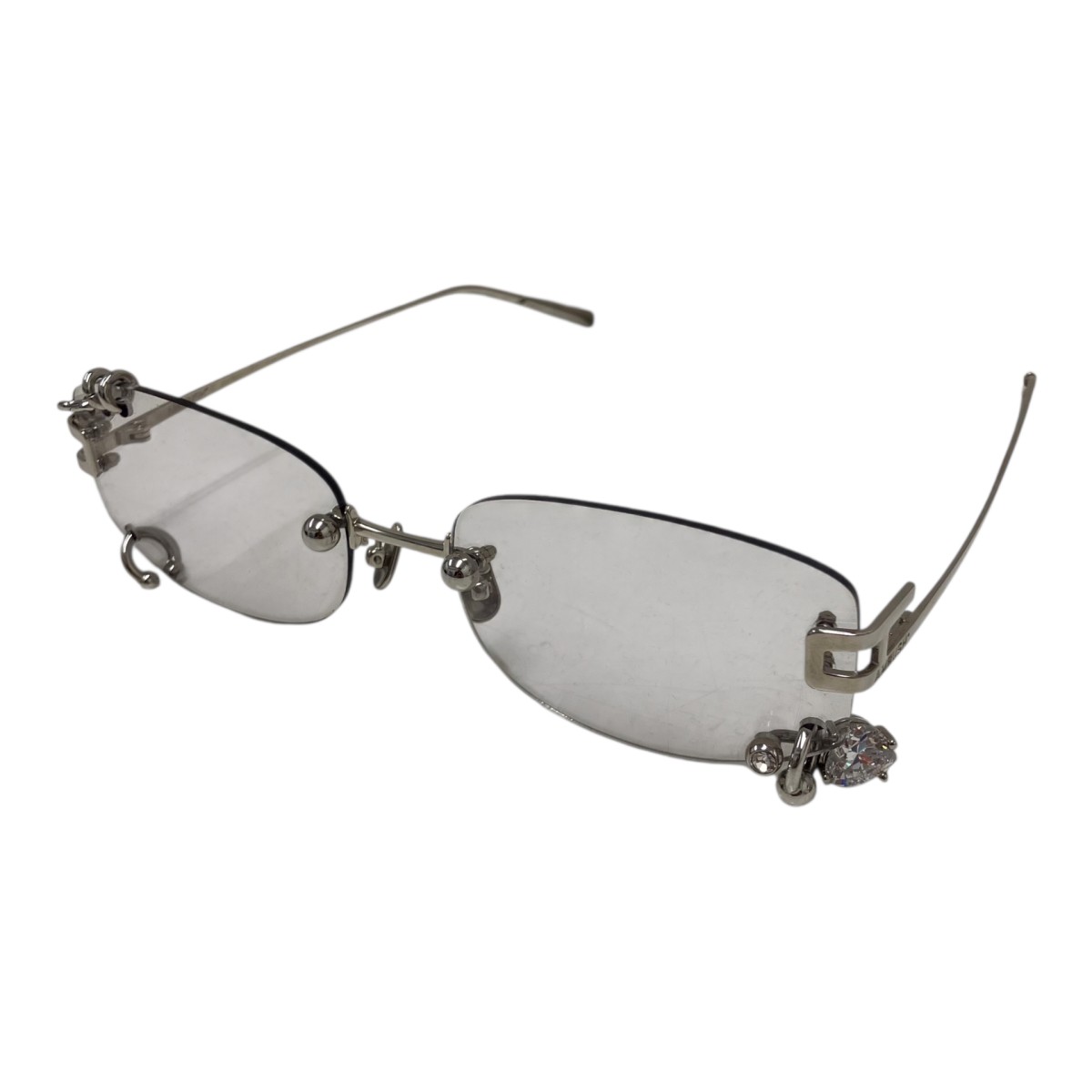 【中古】AMBUSH　ケース Pierced Sunglasse 眼鏡／ピアス装飾サングラス サイズ：61□20-140 【170726】（アンブッシュ）｜ブランド古着のカインドオル
