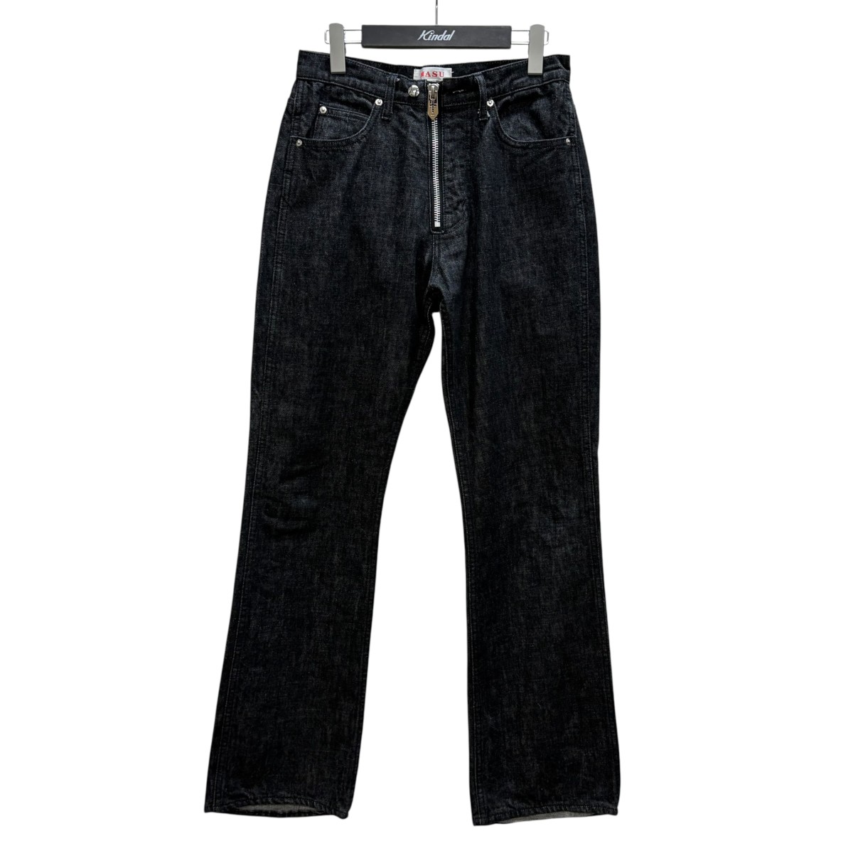 【中古】MASU　FLARE FIT JEANS デニムパンツ ブラックインディゴ サイズ：44 【170726】（エムエーエスユー）｜ブランド古着のカインドオル