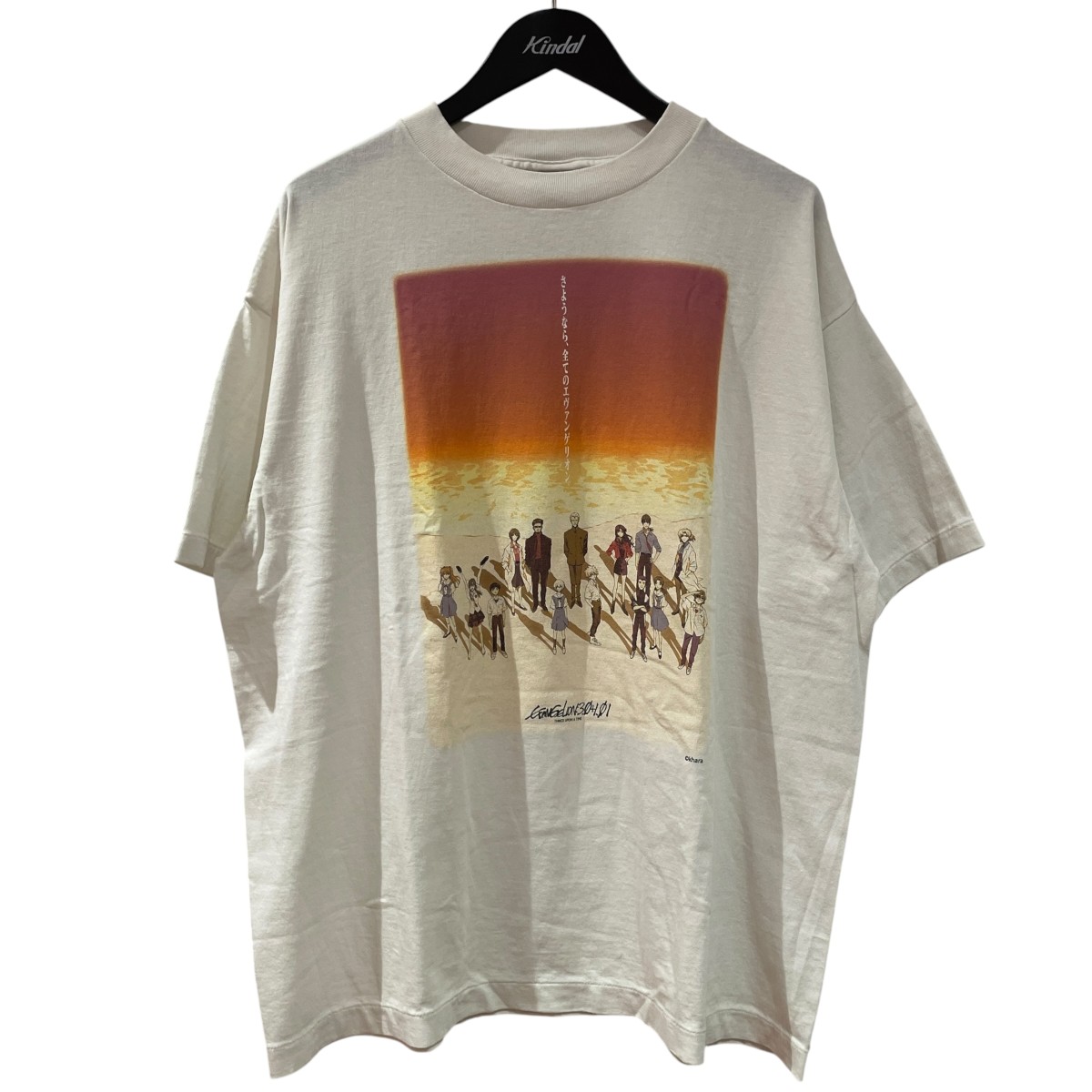 【中古】SAINT MICHAEL EV SS TEE ORANGE WHITE ロンT・カットソー Tシャツ SM-HR8-0000-C13 ホワイト サイズ:L 【170726】(セントマイケル)|ブランド古着のカインドオル