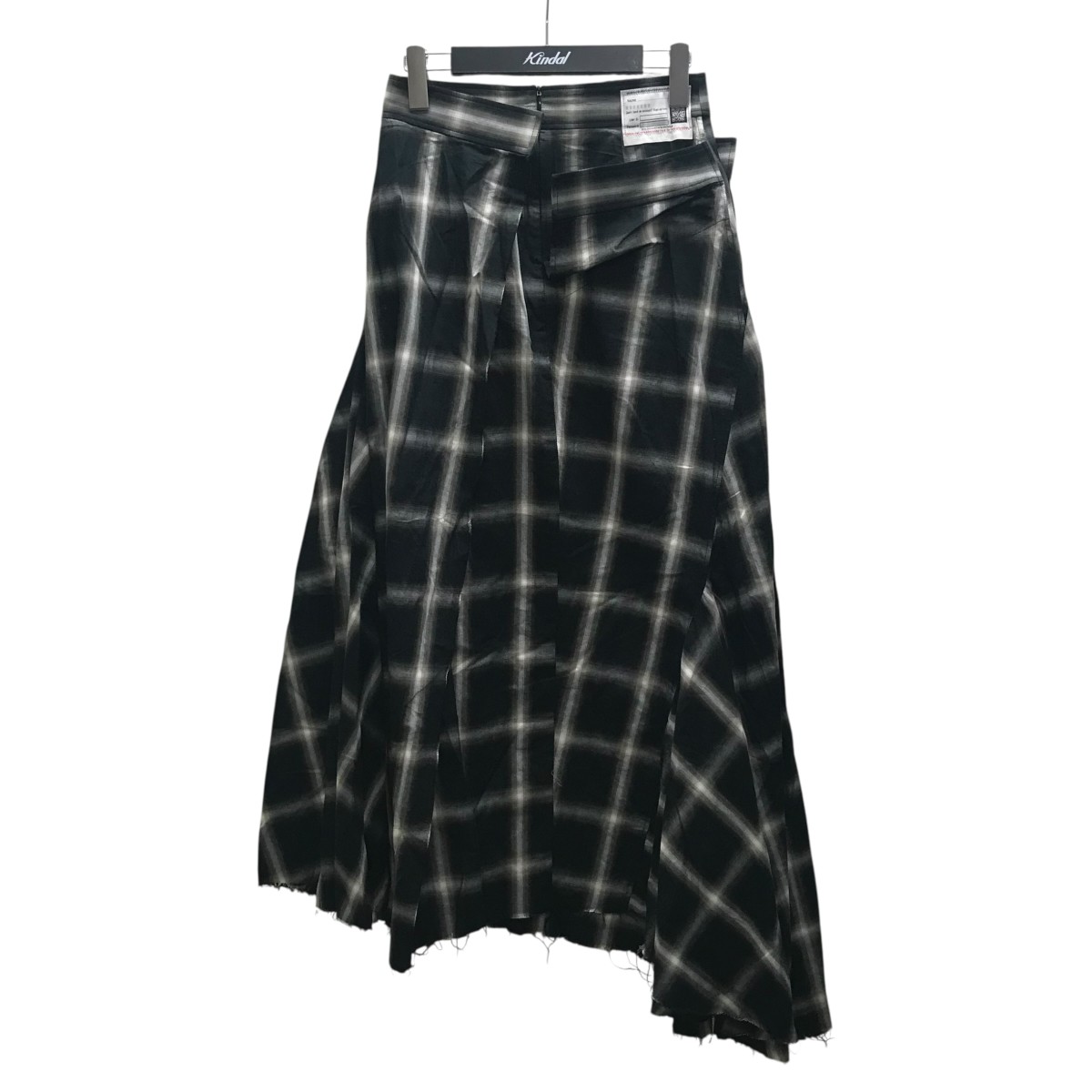 【中古】Maison MIHARA YASUHIRO レイヤードスカート ロングスカート ブラック×グレー サイズ:36 【180726】(メゾンミハラヤスヒロ)|ブランド古着のカインドオル