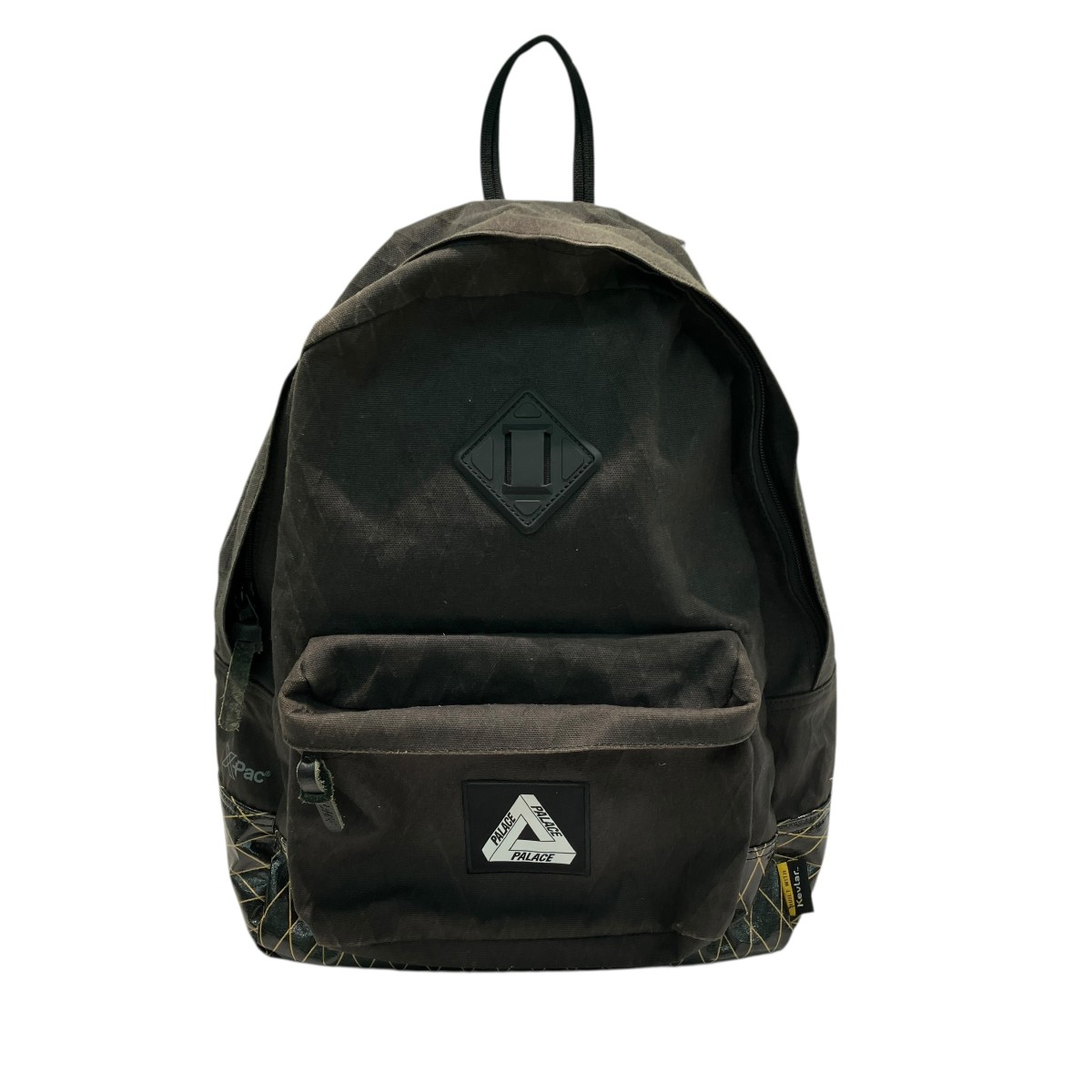 【中古】PALACE　X-PAC COTTON CANVAS BACKPACK バックパック ブラック 【170726】（パレス）｜ブランド古着のカインドオル