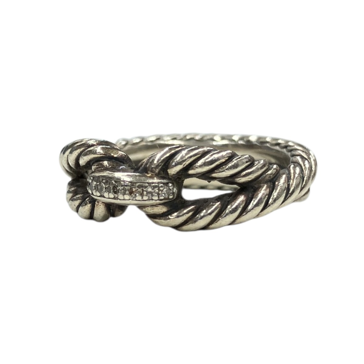 【中古】DAVID YURMAN　ケーブルループリング シルバー サイズ：10号 【190726】（ジュエリー アクセサリー）｜ブランド古着のカインドオル