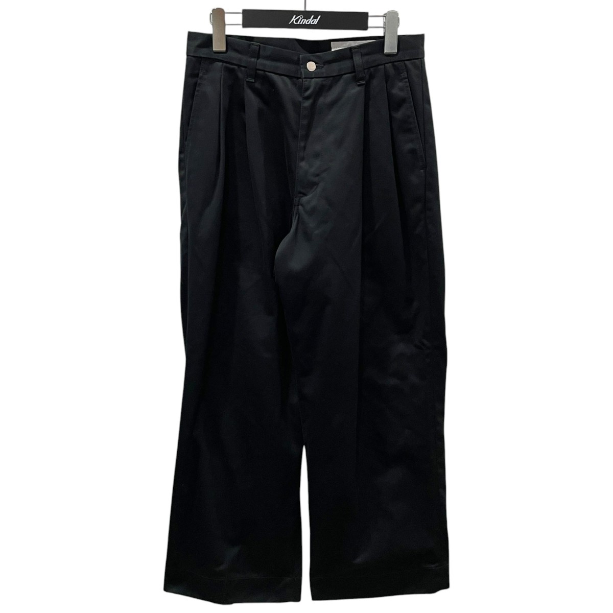 【中古】Cliche　2タックワイドパンツ EX WIDE TROUSERS エクストラ ワイド トラウザーズ CL0004 ブラック サイズ：M 【180726】（クリーシェ）｜ブランド古着のカインドオル