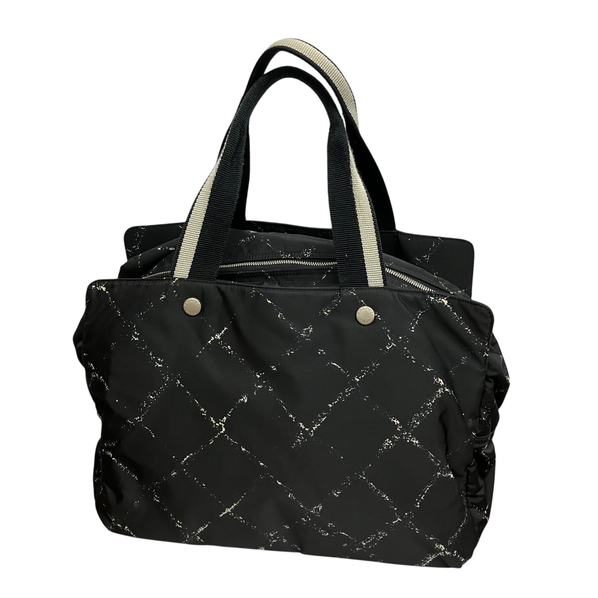 【中古】CHANEL　トラベルラインマトラッセナイロントートバッグ 6264857 ブラック サイズ：ONE SIZE 【180726】（シャネル）｜ブランド古着のカインドオル 53,196円