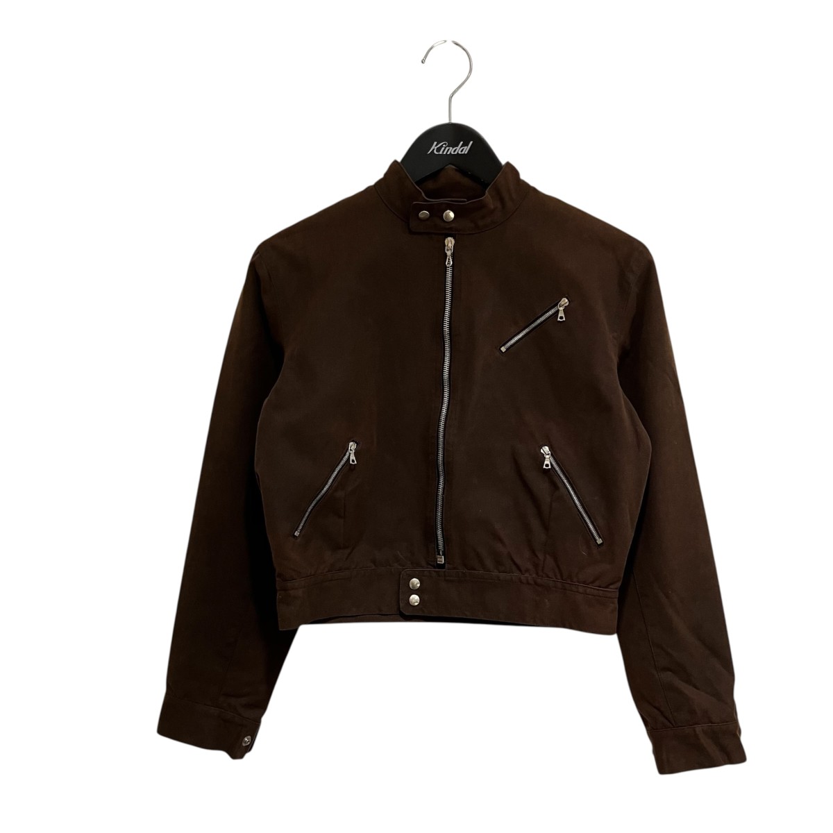 【中古】A．P．C．　オイルドシングル ライダースジャケット ブラウン サイズ：M 【180726】（アーペーセー）｜ブランド古着のカインドオル