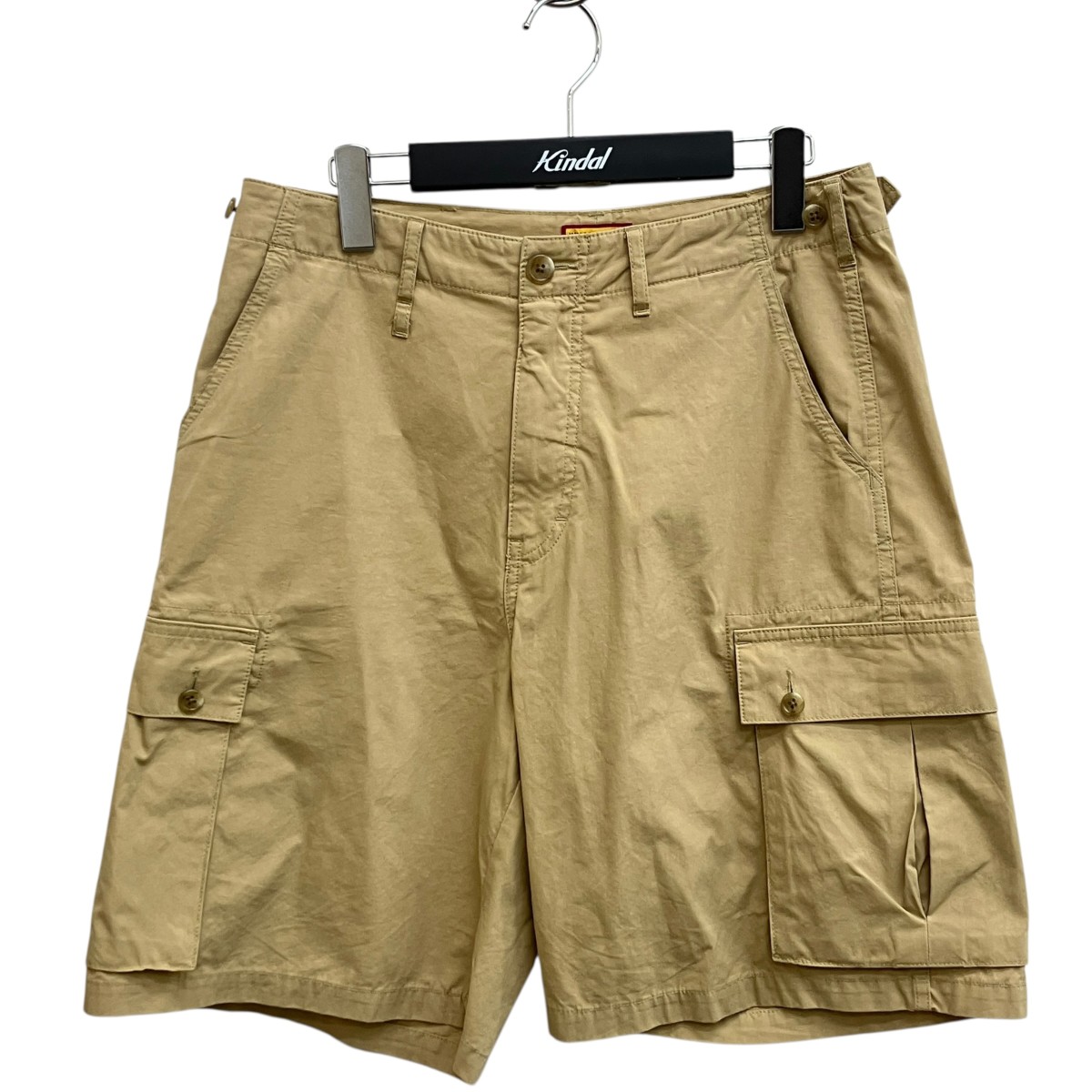 【中古】HUMAN MADE 26SS CARGO SHORTS ハーフパンツ HM31PT008 ベージュ サイズ:S 【190726】(ヒューマンメイド)|ブランド古着のカインドオル