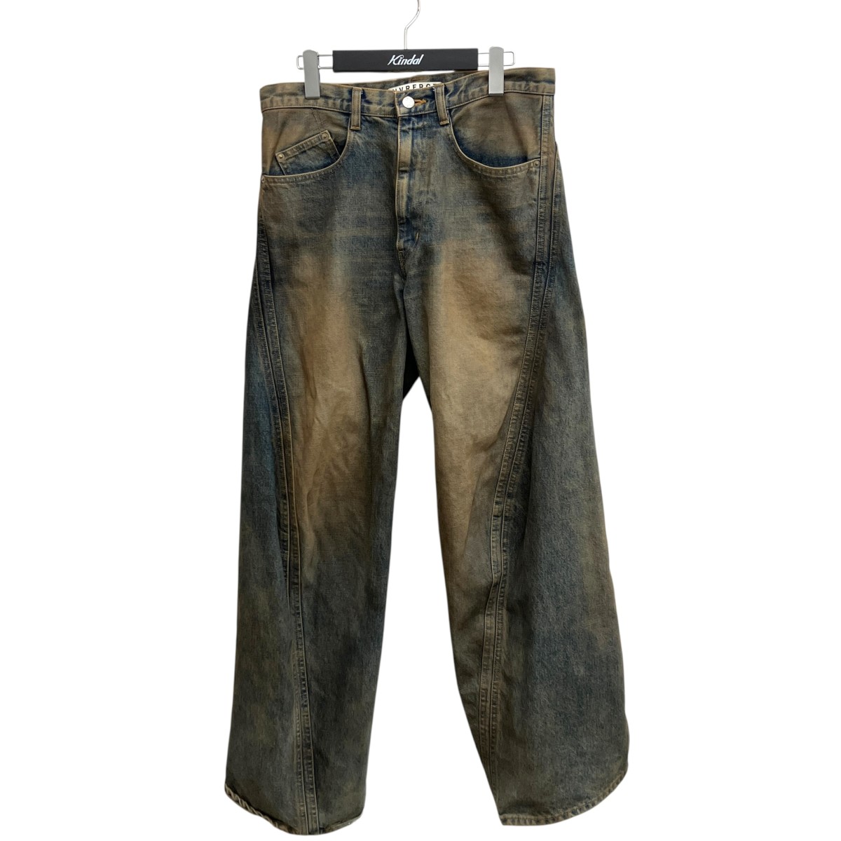 【中古】NVRFRGT デニムパンツ NF232P04B ブルー×ブラウン サイズ:2 【190726】(ネバーフォーゲット)|ブランド古着のカインドオル