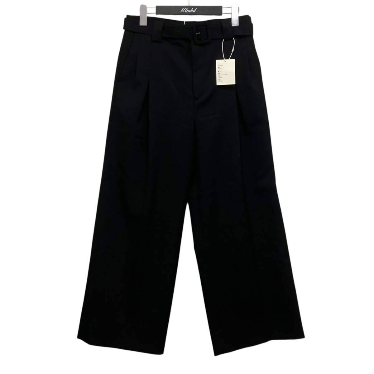 【中古】GROSGRAIN ベルテッドパンツ ブラック サイズ:1 【190726】(グログラン)|ブランド古着のカインドオル