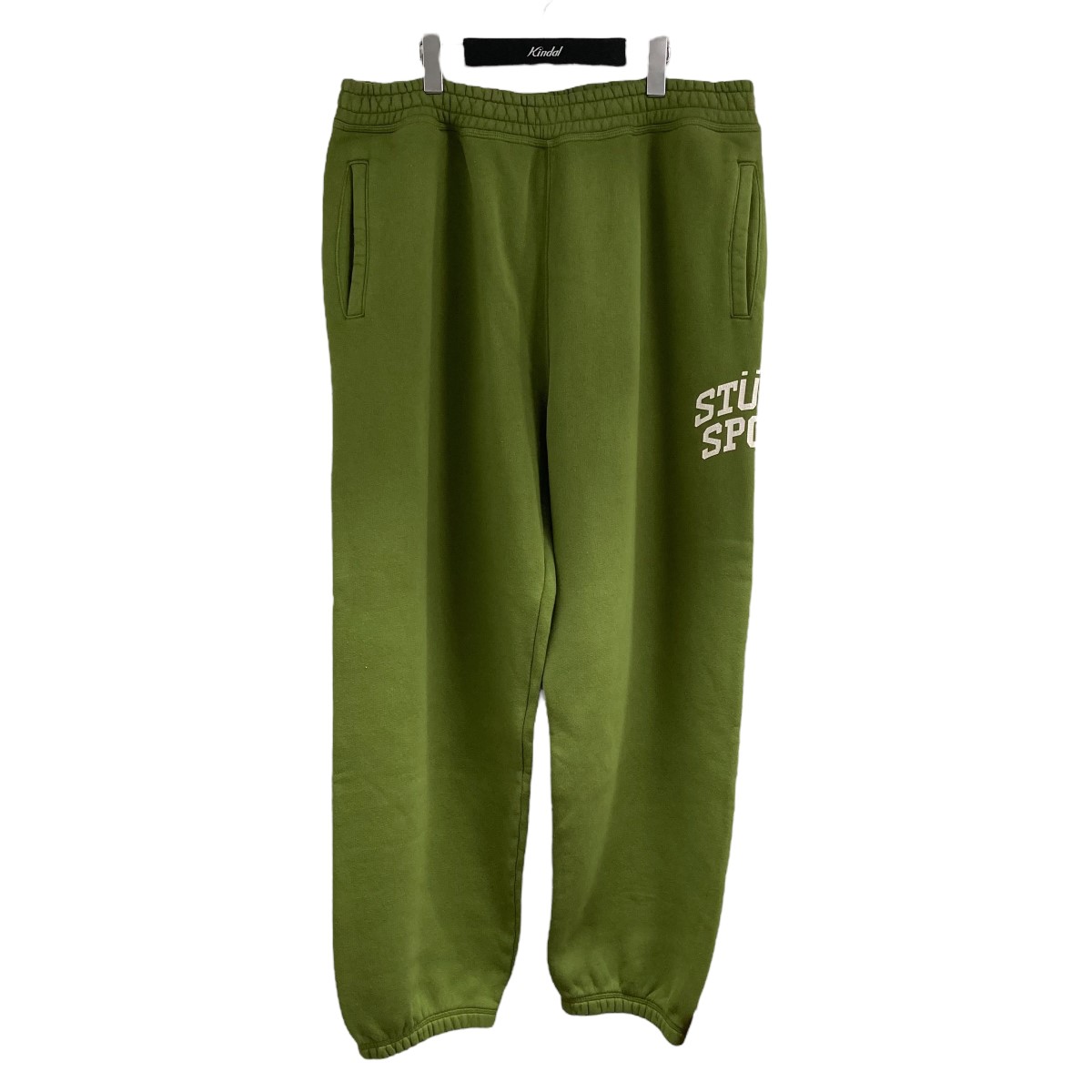【中古】stussy　スウェットパンツ グリーン サイズ：XL 【190726】（ステューシー）｜ブランド古着のカインドオル