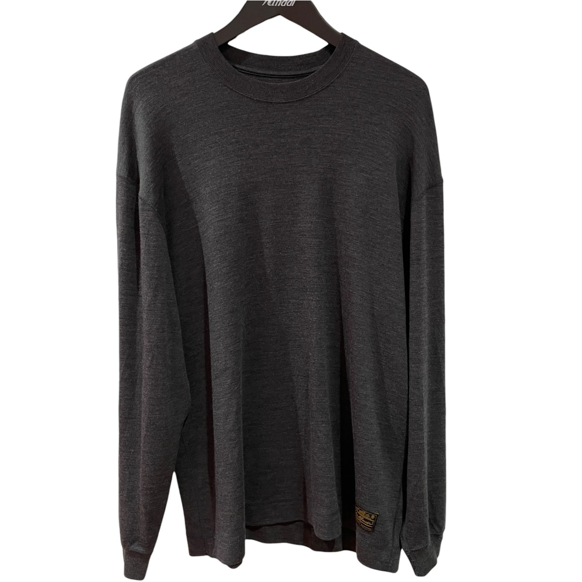【中古】Eddie Bauer　All Purpose Merino Crew Neck long Sleeve ニット ダークグレー サイズ：L 【190726】（エディーバウアー）｜ブランド古着のカインドオル