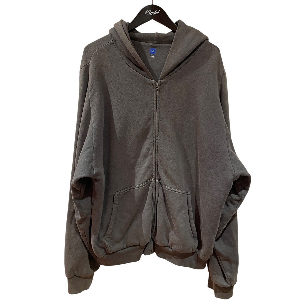 【中古】YEEZY GAP　ジップパーカー グレー サイズ：XL 【190726】（イージーギャップ）｜ブランド古着のカインドオル