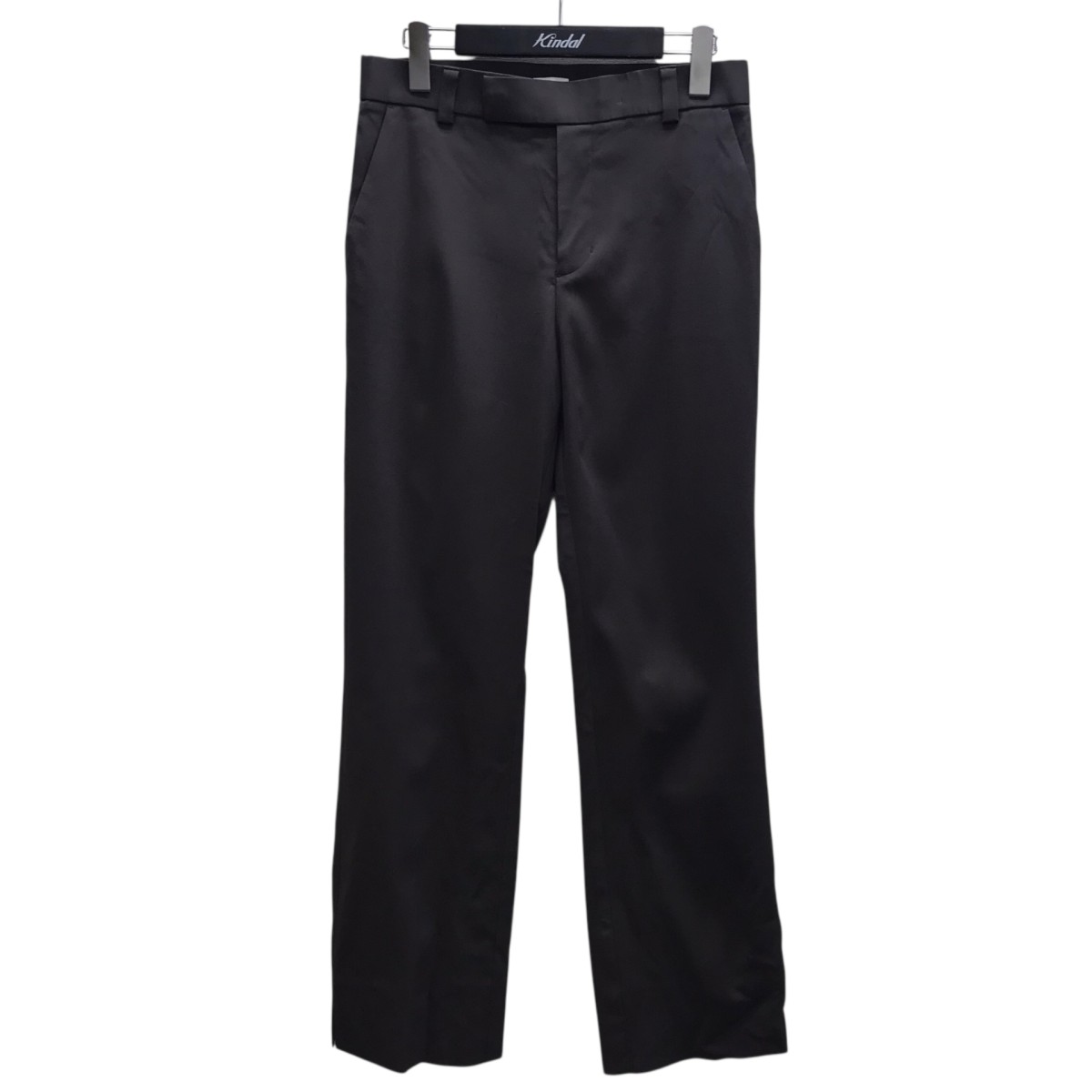 【中古】COLUMN　ストレッチキュプラストレートパンツ チャコールグレー サイズ：38 【200726】（コラム）｜ブランド古着のカインドオル