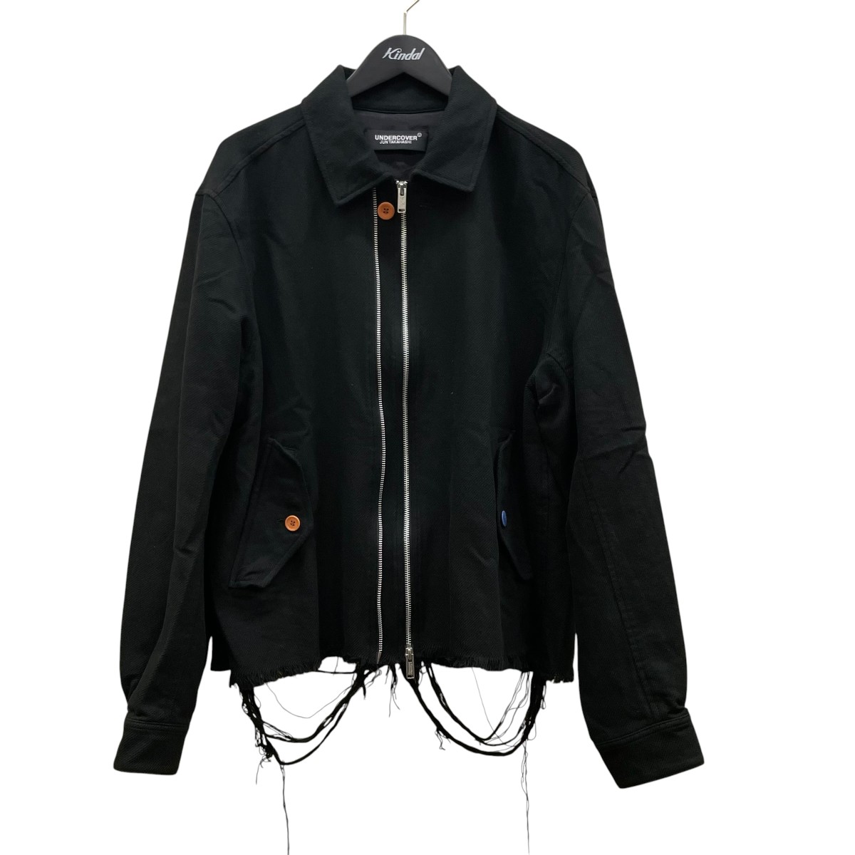 【中古】UNDERCOVER　裾ダメージ加工 ブルゾン UC2D9207 ブラック サイズ：2 【200726】（アンダーカバー）｜ブランド古着のカインドオル