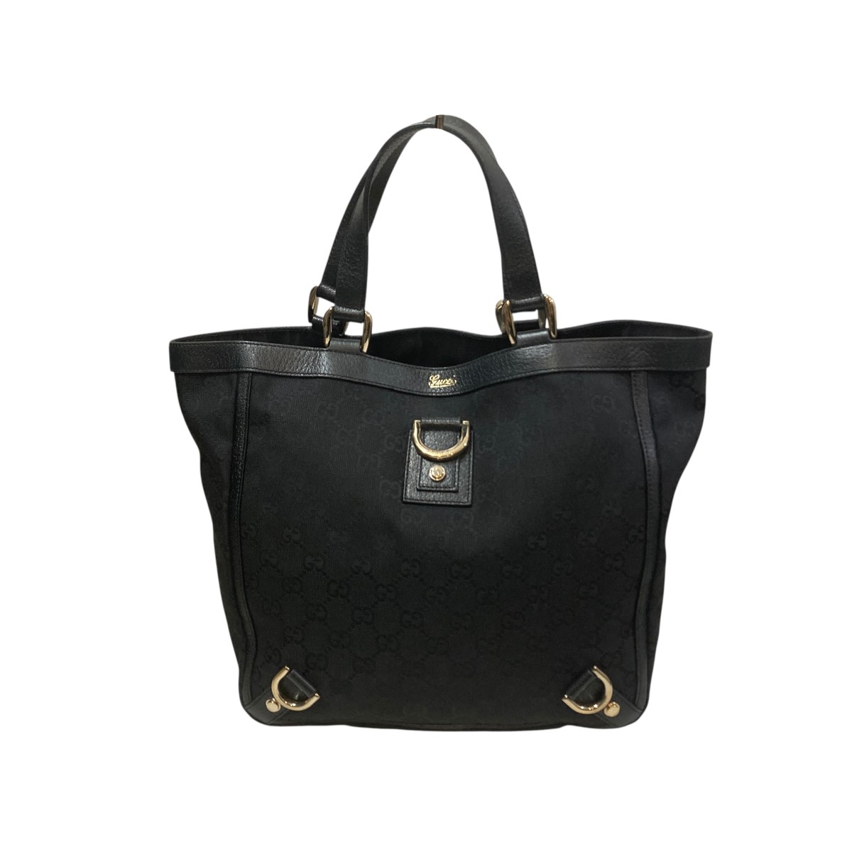【中古】GUCCI アビー トートバッグ 130739 ブラック 【210726】(グッチ)|ブランド古着のカインドオル