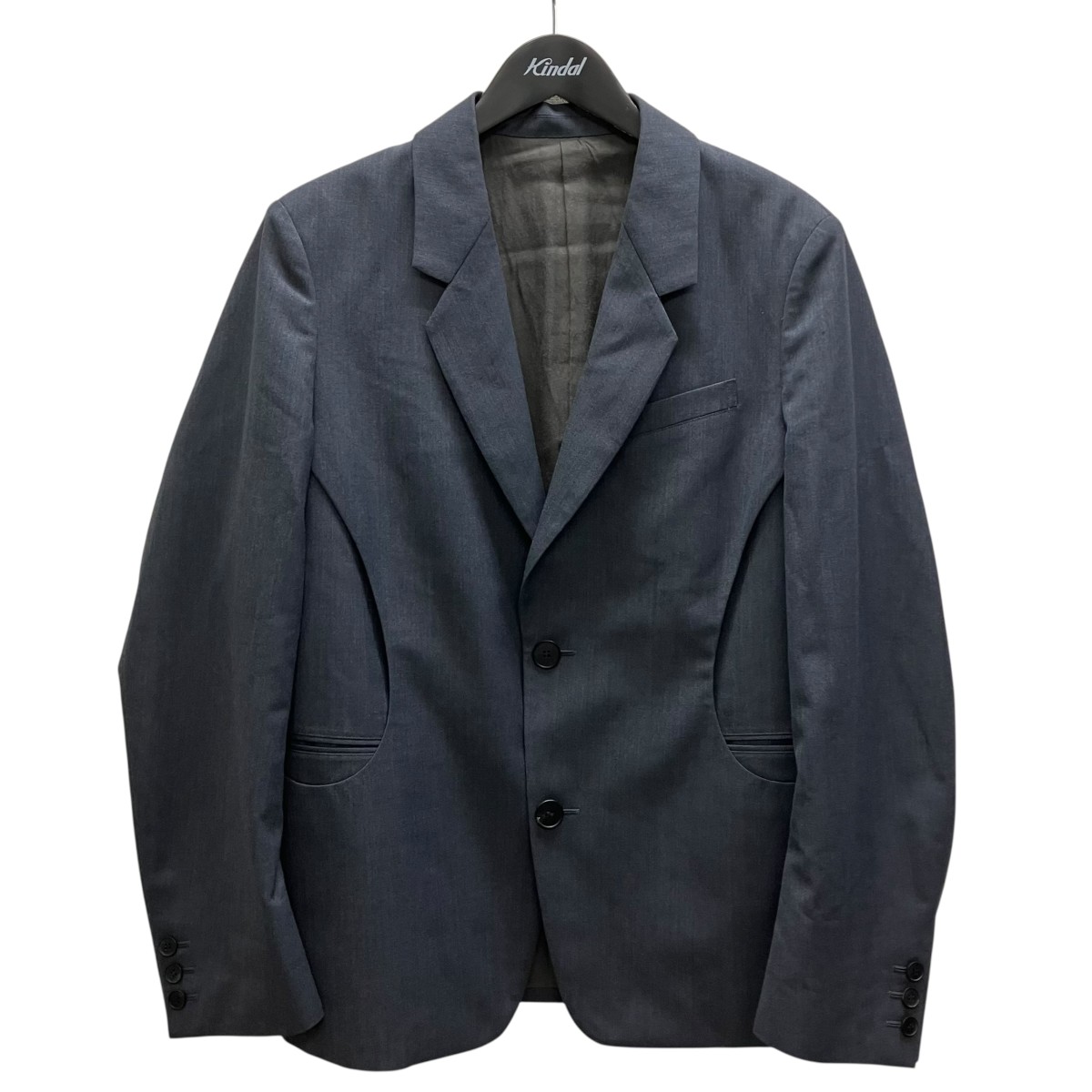 【中古】NVRFRGT SINGLE-BREASTED BLAZER テーラードジャケット グレー サイズ:1 【210726】(ネバーフォーゲット)|ブランド古着のカインドオル