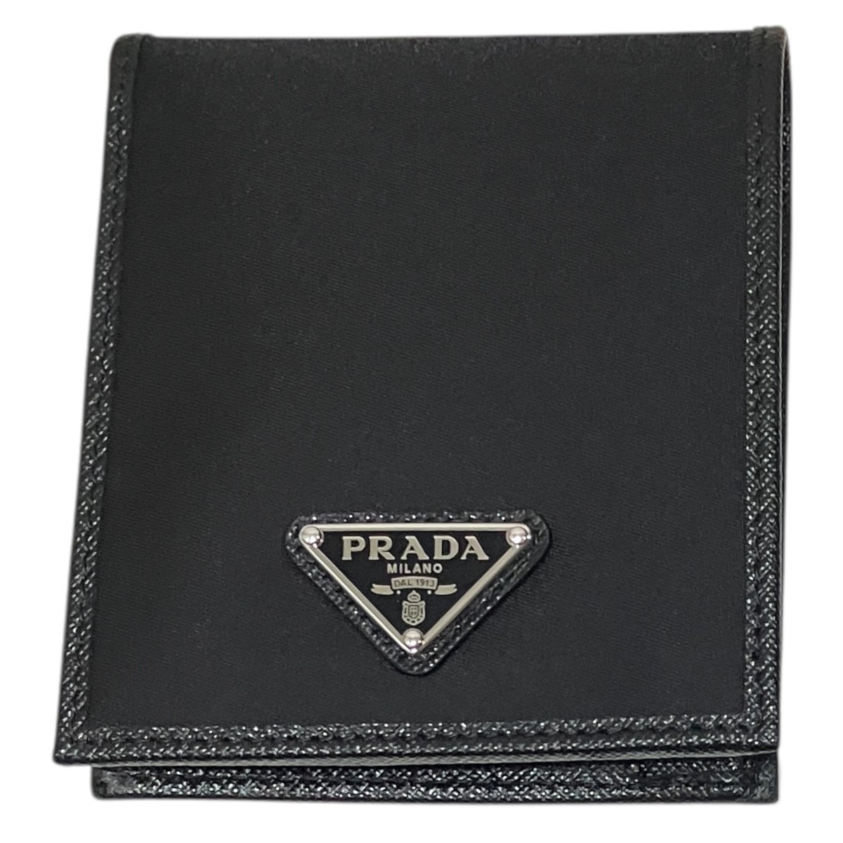 【中古】PRADA　2つ折り財布 2MO738 ブラック 【210726】（プラダ）｜ブランド古着のカインドオル
