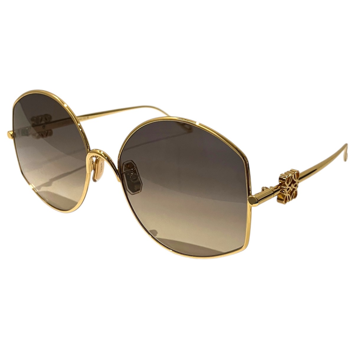 【中古】LOEWE サングラス LW40069U ゴールド サイズ:60□18-140 【210726】(ロエベ)|ブランド古着のカインドオル
