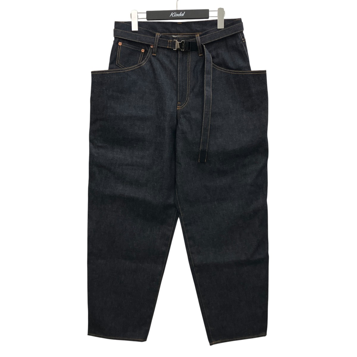 【中古】sacai 25AW 【Denim Pants】 ベルテッドデニムパンツ 25-03886M インディゴ サイズ:2 【210726】(サカイ)|ブランド古着のカインドオル