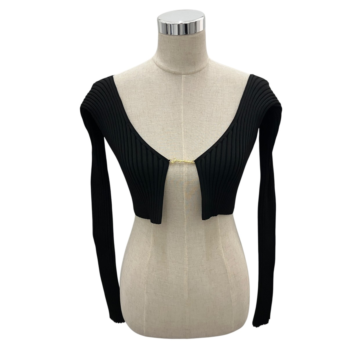 【中古】JACQUEMUS　【LA MAILLE PRALU LONGUE KNITS】 la maille pralu カーディガン ブラック サイズ：42 【210726】（ジャックムス）｜ブランド古着のカインドオル