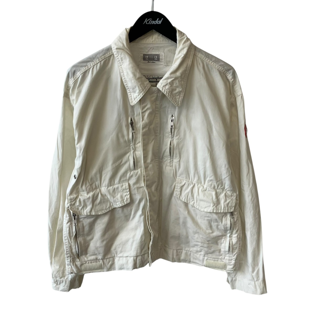 【中古】C.E Paraffin-Coated Zip Long Sleeve Jacke ジップアップジャケット CES19JK12 ホワイト サイズ:S 【220726】(シーイー)|ブランド古着のカインドオル