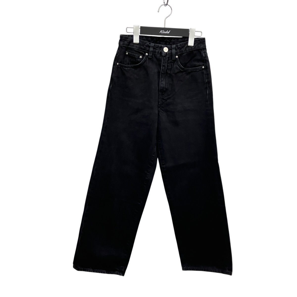 【中古】toteme　フレアフィットデニムパンツ 213-230-739 ブラック サイズ：24 【220726】（トーテム）｜ブランド古着のカインドオル