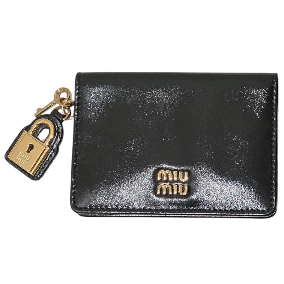 【中古】MIU MIU　カードケース 5MC103 ブラック 【220726】（ミュウミュウ）｜ブランド古着のカインドオル 29,029円
