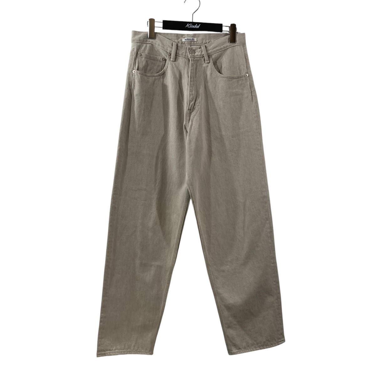 【中古】AURALEE　26SS FADED HARD TWIST BROWN DENIM WIDE PANTS パンツ A26SP02BD ライトグレー サイズ：28 【220726】（オーラリー）｜ブランド古着のカインドオル