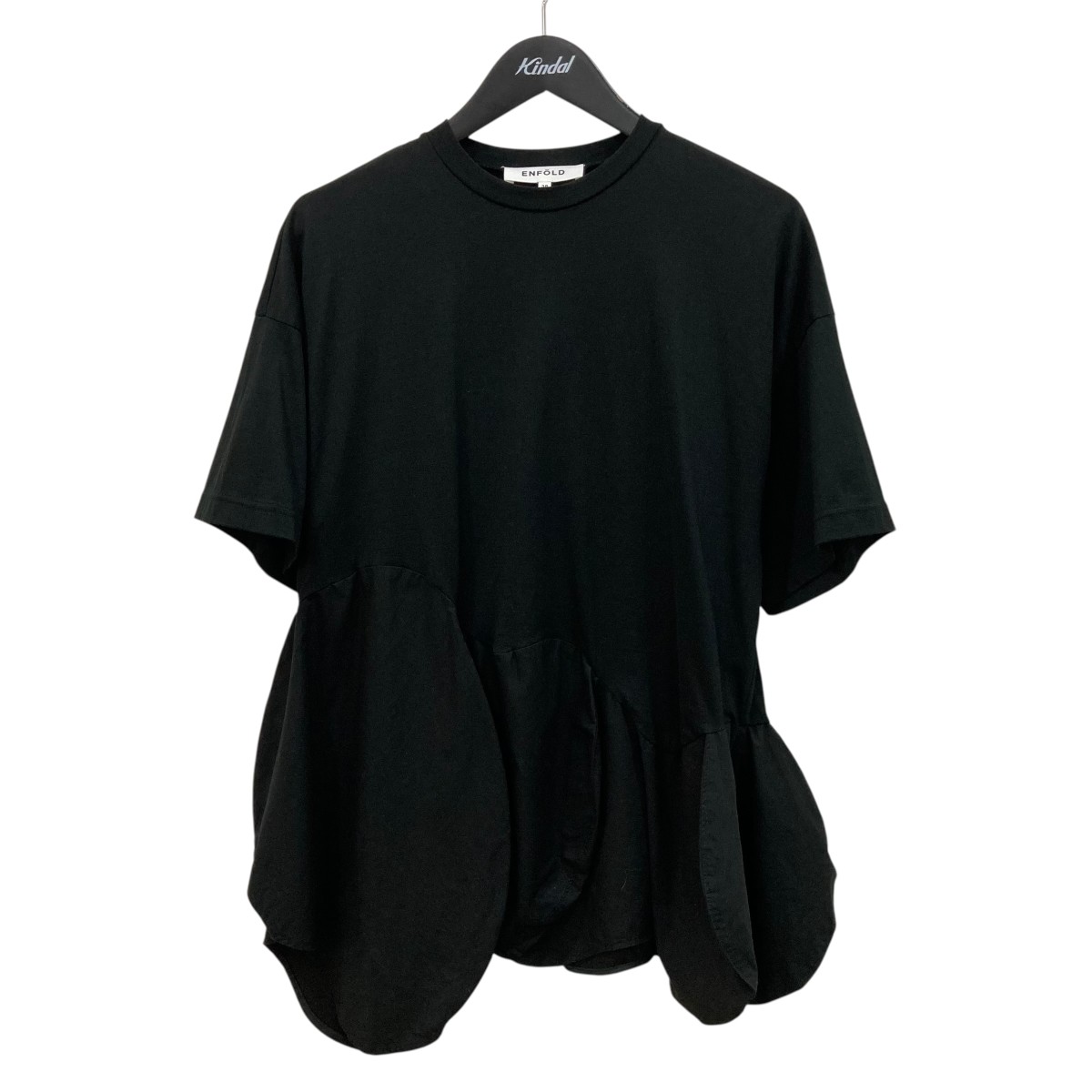 【中古】ENFOLD　半袖Tシャツ 300GS5802480 ブラック サイズ：38 【220726】（エンフォルド）｜ブランド古着のカインドオル