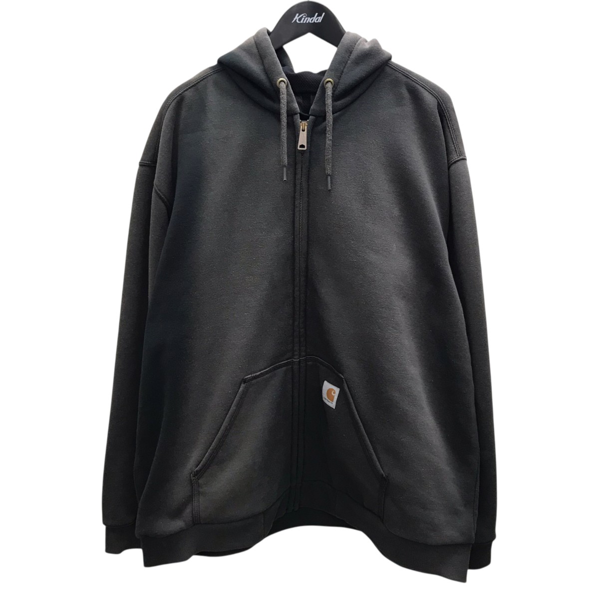 【中古】CarHartt　ジップパーカー グレー サイズ：XL 【230726】（カーハート）｜ブランド古着のカインドオル