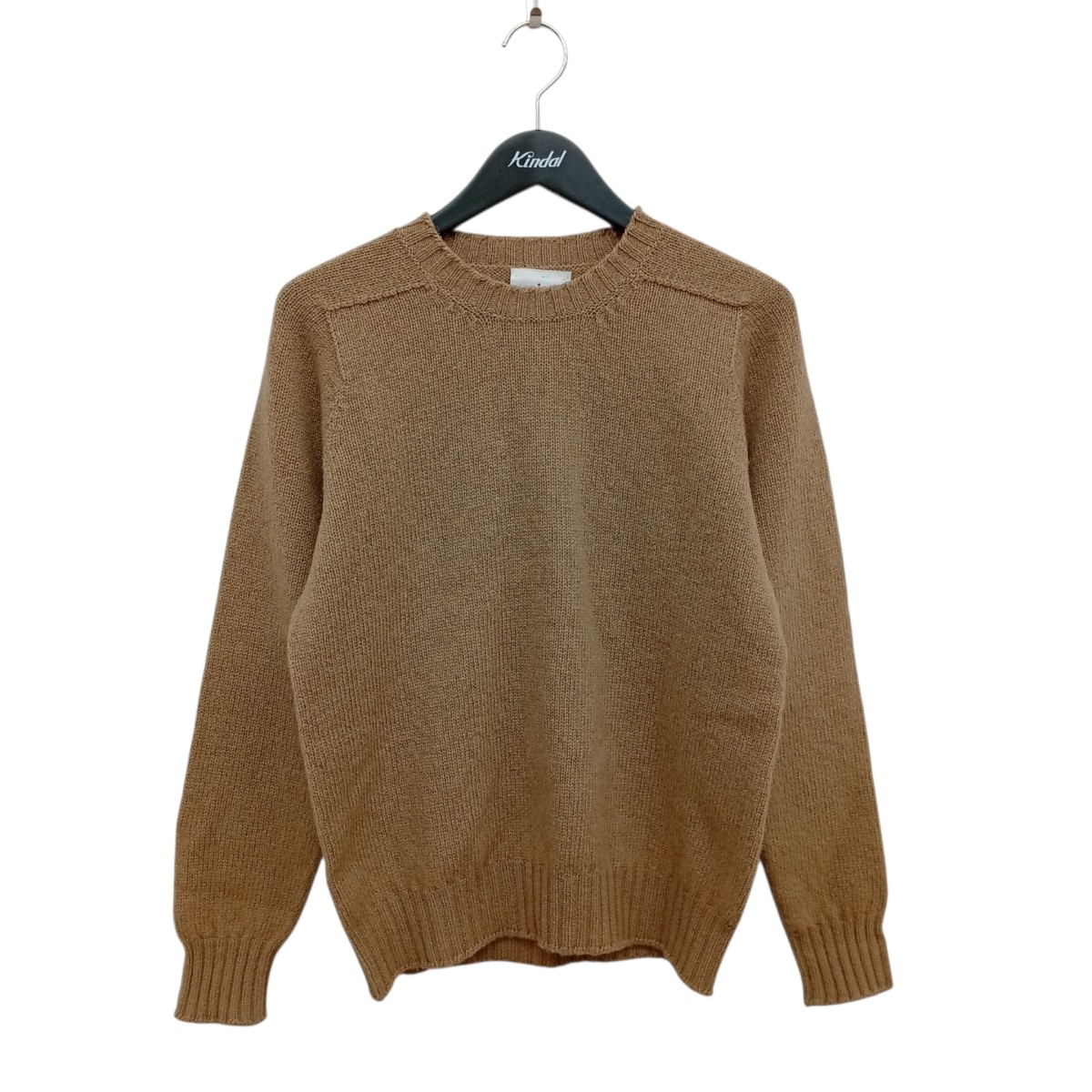 【中古】Jamieson’s of Shetland サドルショルダー仕様 セーター ベージュ サイズ:S 【230726】(ジャミーソンズ オブ シェトランド)|ブランド古着のカインドオル