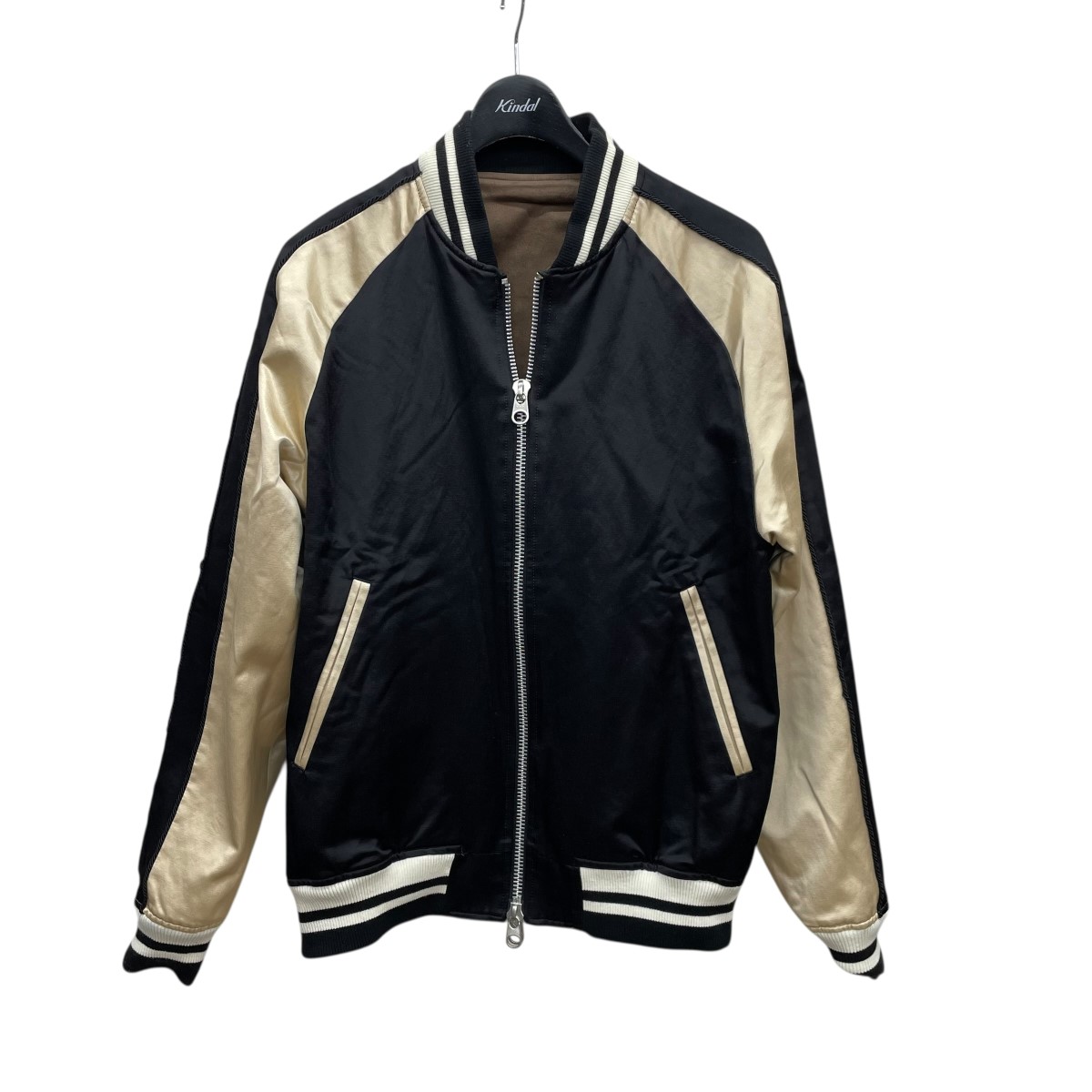 【中古】SOPHNET. リバーシブルスカジャン SOPH-192012 ベージュ×ブラック サイズ:L 【230726】(ソフネット)|ブランド古着のカインドオル