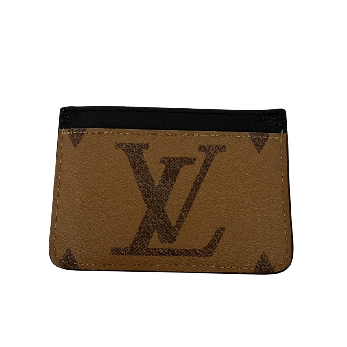 【中古】LOUIS VUITTON　ポルト・カルト LVサイトアップ モノグラム カードケース M81462 ブラウン 【230726】（ルイヴィトン）｜ブランド古着のカインドオル