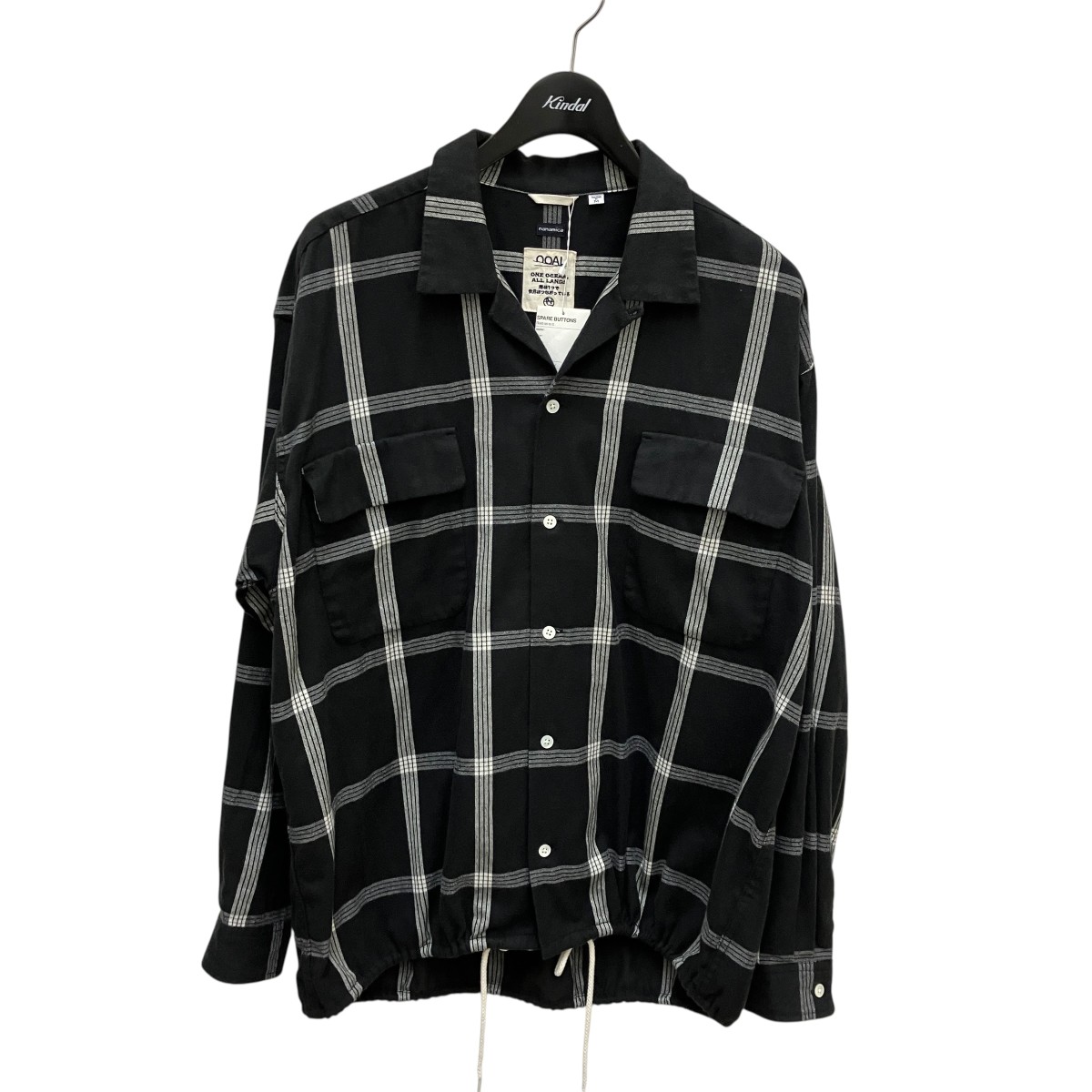 【中古】nanamica　Flannel PALAKA Check Shirt チェック シャツジャケット S25FG016 ブラック サイズ：M 【240726】（ナナミカ）｜ブランド古着のカインドオル 18,148円