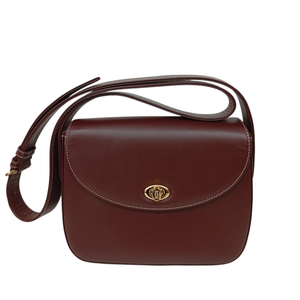【中古】Cartier　ショルダーバッグ レッド 【240726】（カルティエ）｜ブランド古着のカインドオル