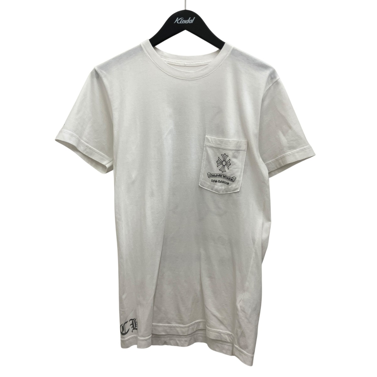 【中古】CHROME HEARTS　ロサンゼルス限定バックCHプラスプリントTシャツ ホワイト サイズ：S 【250726】（クロムハーツ）｜ブランド古着のカインドオル