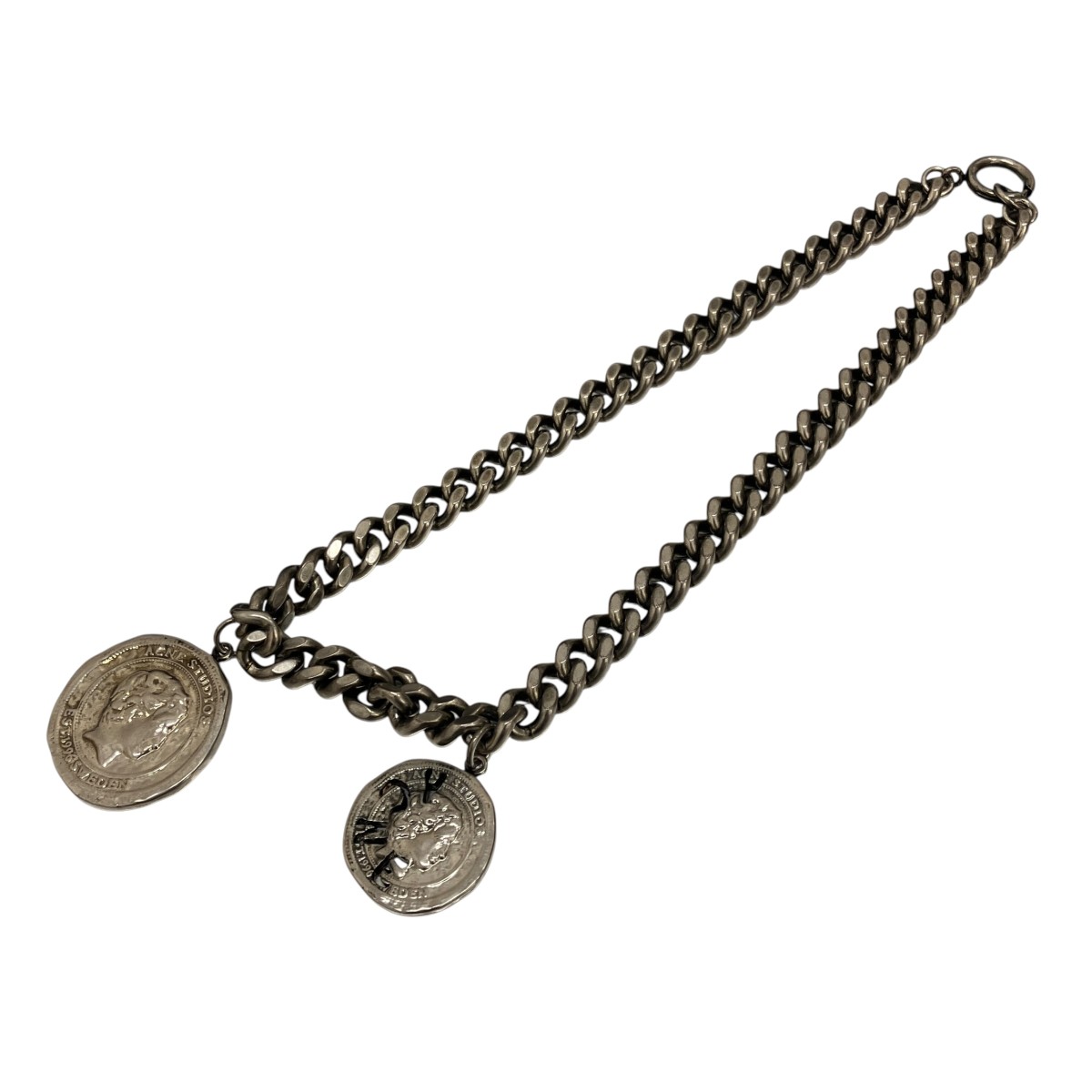 【中古】ACNE STUDIOS　Abinaコインネックレス シルバー 【260726】（アクネストゥディオズ）｜ブランド古着のカインドオル