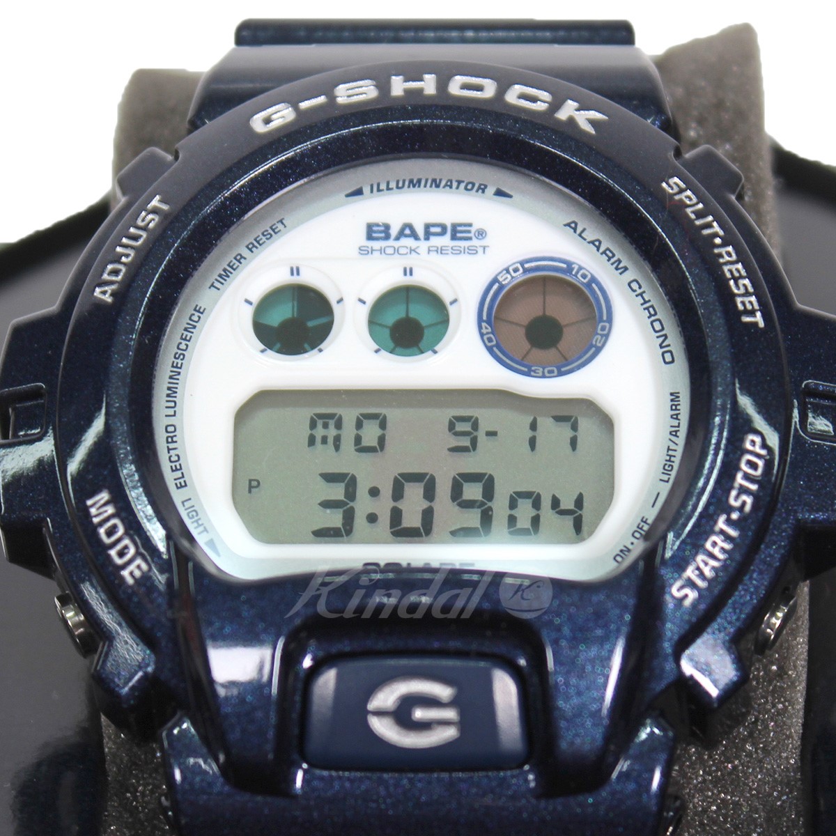 a bathing ape×casio g-shock dw-6900f深蓝尺寸:- (abeishingueipu