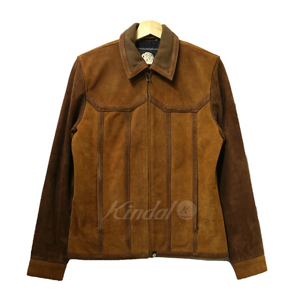 Pretty Green 2018aw Denescroft Zip Up Suede Jacket Brown Size 3