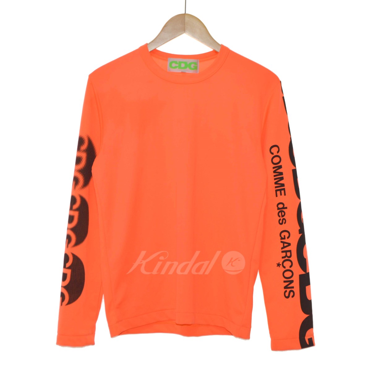 comme des garçons t shirt orange