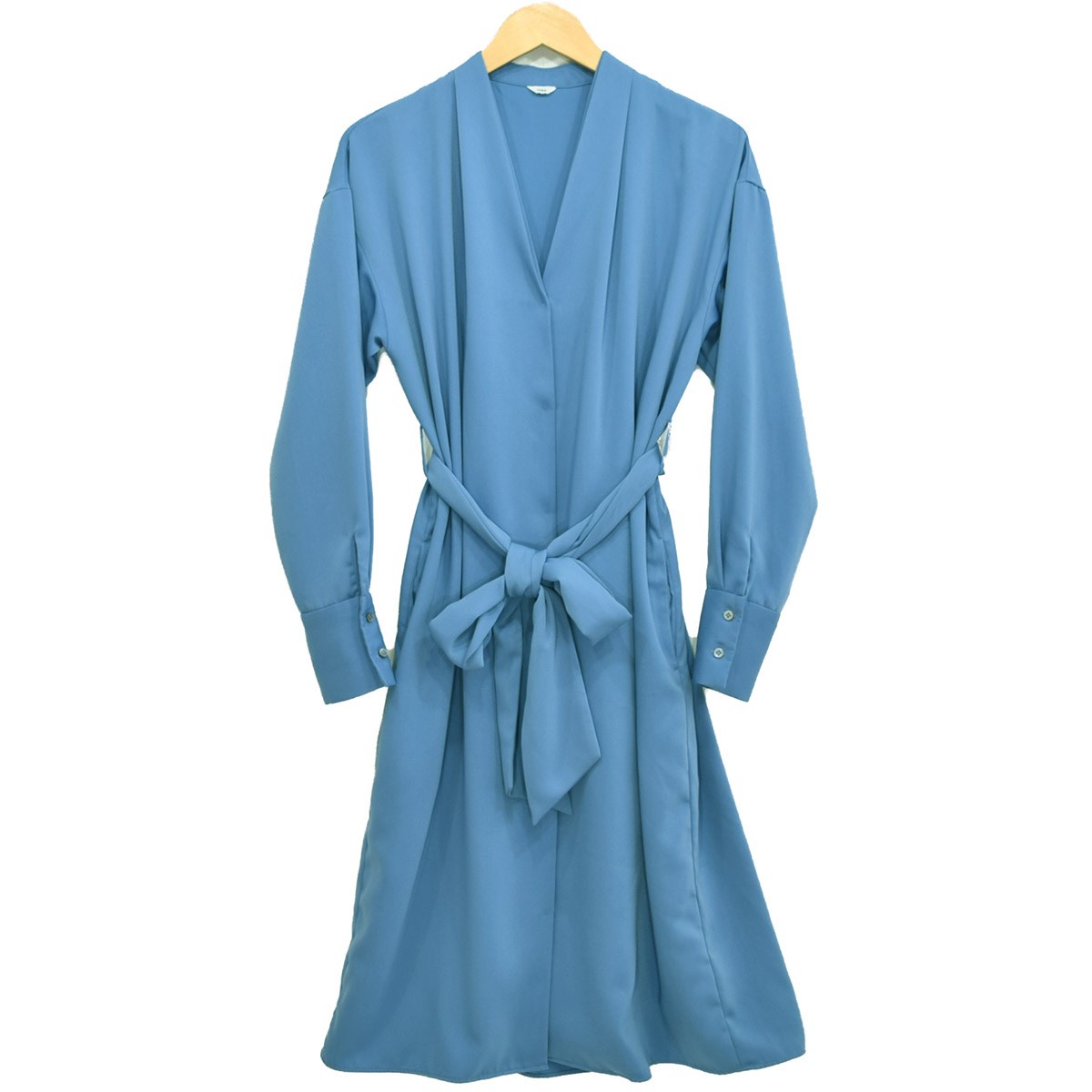 レディースファッション ワンピース 中古 Iena 3wayノーカラーワンピース Classyコラボ サックスブルー サイズ 36 イエナ 税込 Www Gets Company Com