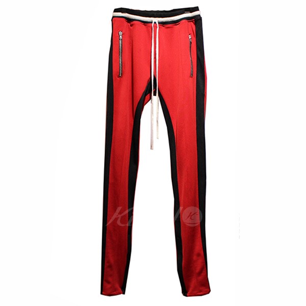 fear of god track pants red