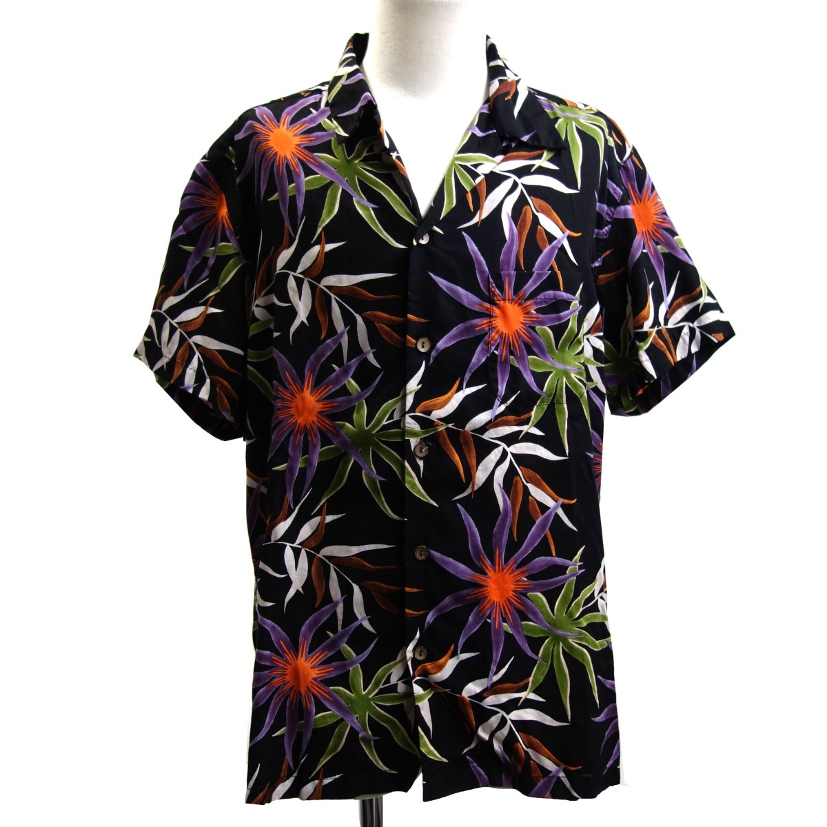 Kindal Wacko Maria 17ss Printed Flower S S Hawaiian Shirt