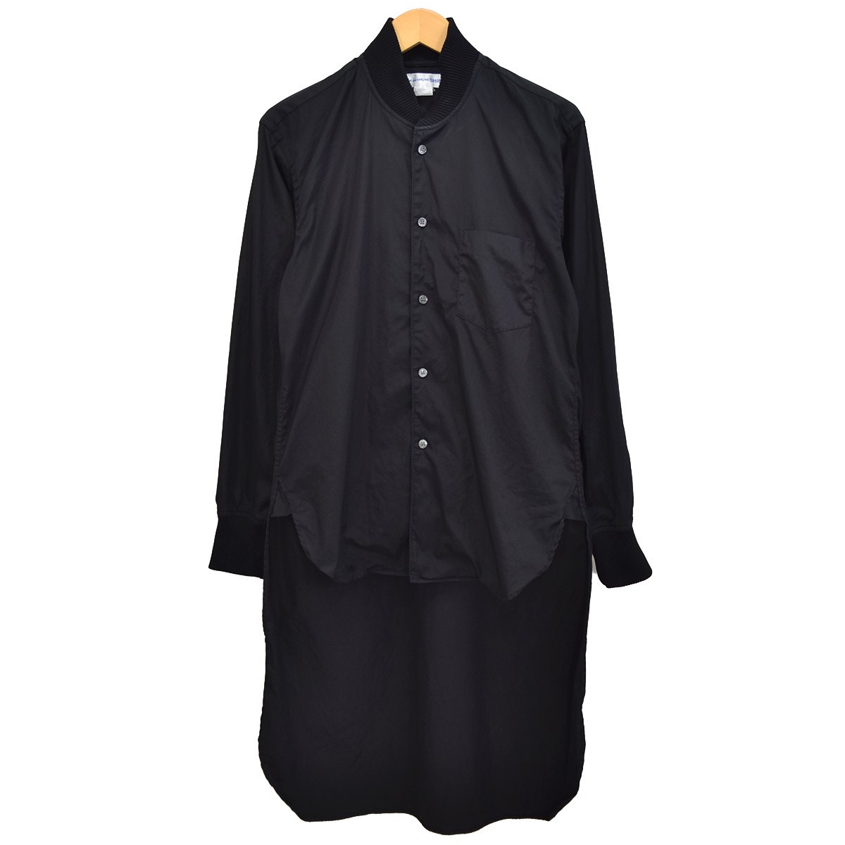 【中古】 COMME des GARCONS SHIRT　 ブルゾンタイプロングシャツ 2017AW ブラック サイズ：XS 【190620】（コムデギャルソンシャツ） 27,885円