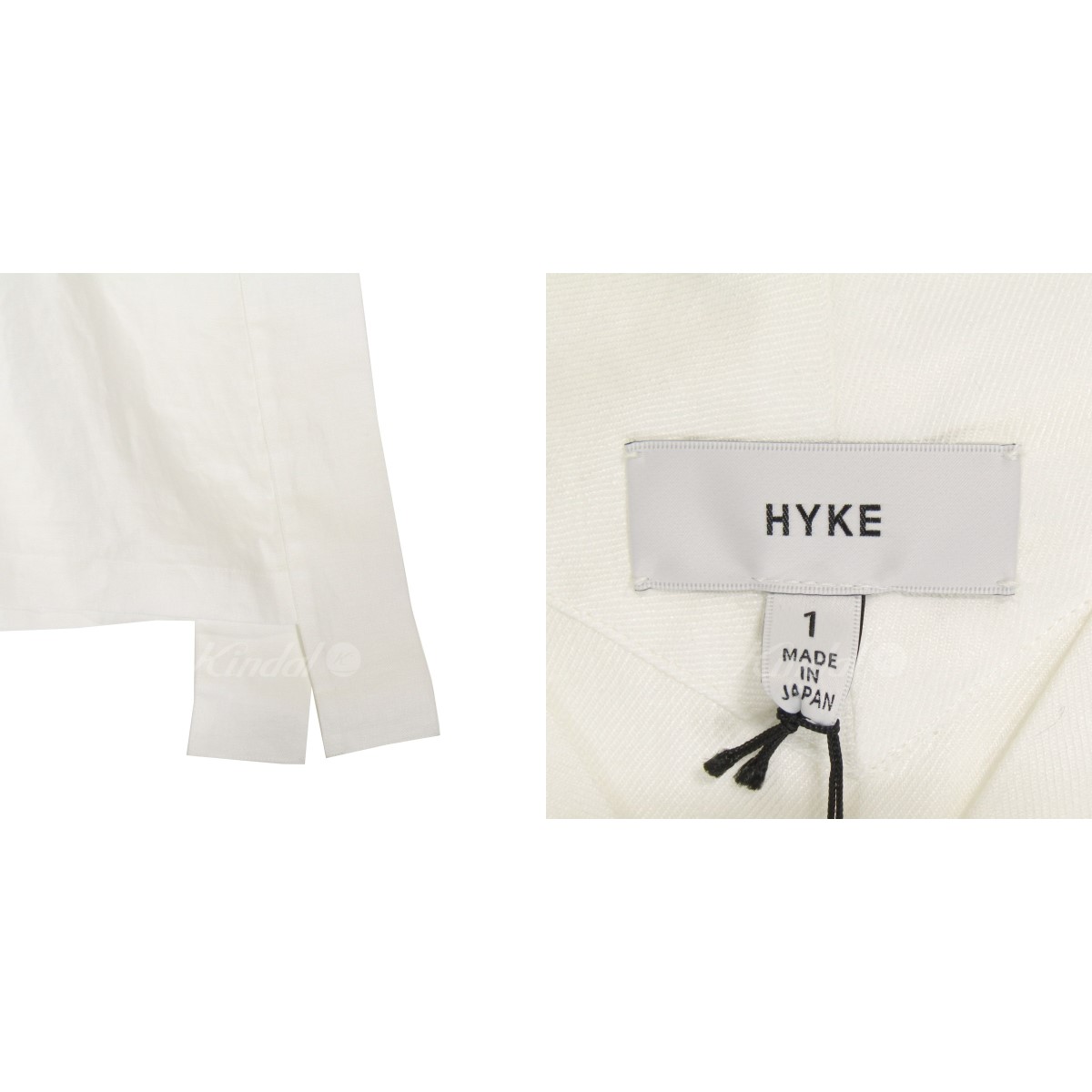 楽天市場 中古 Hyke リネンワンピース ホワイト サイズ 1 3100 ハイク ブランド古着のカインドオル