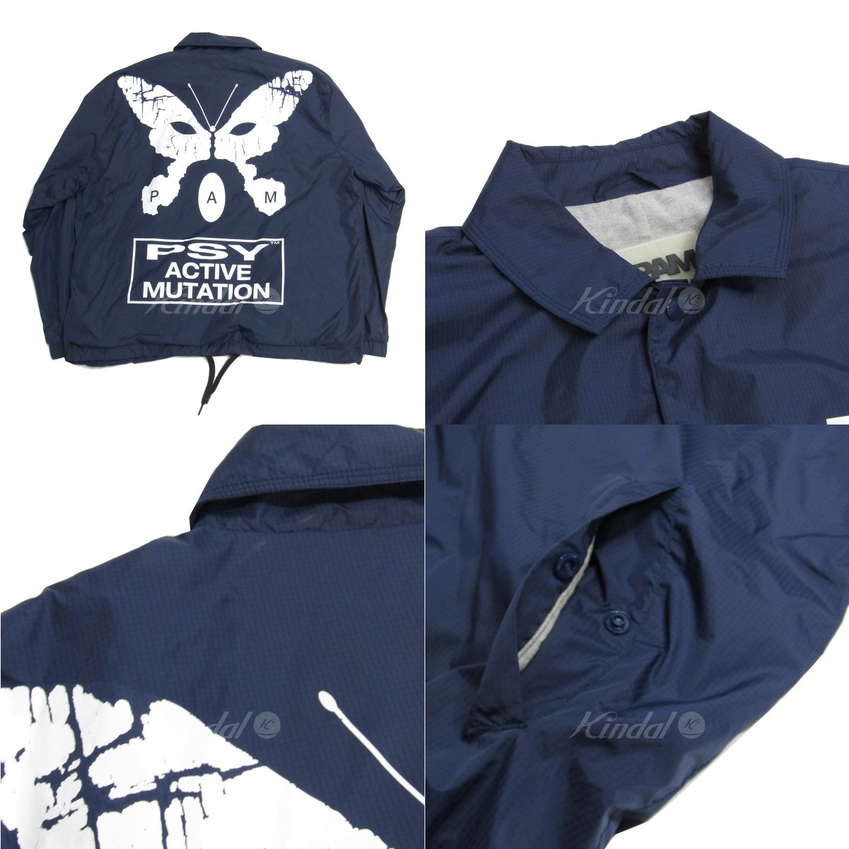 Coach Psy パム ブランド古着のカインドオルパム Psy 中綿コーチジャケット Jacket ネイビー サイズ L Alien サイズ L Coach 中古 Morphosis 2509 Pam